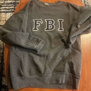 Gray FBI Men's Sweater